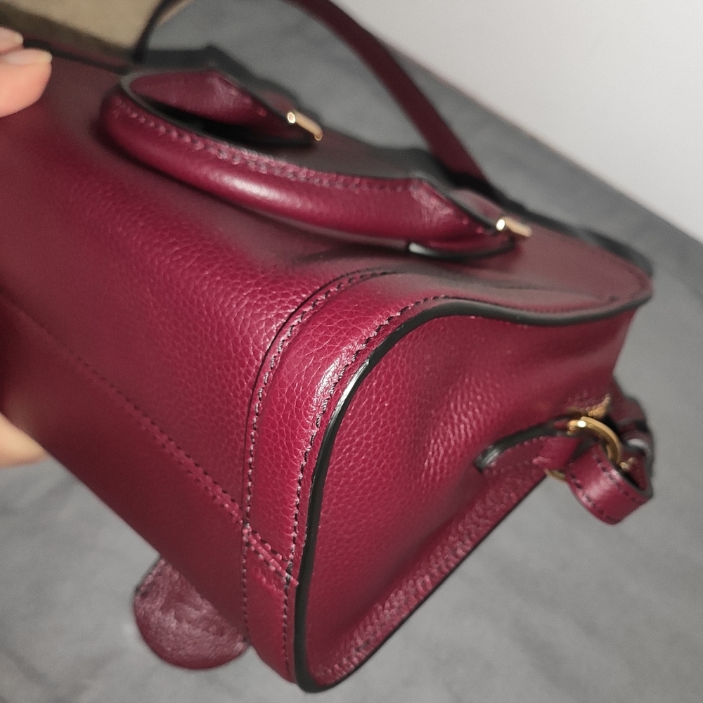 Alexander McQueen Bordeaux Leather Padlock Bag - Picture 13 of 17